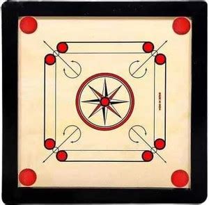 Hyper Small Size Carrom Board 20 inch Along with Coin, Carrom and boric ...