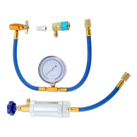 Aupoko AC Oil Injector Tool Kit, R134A Oil Injector with Low Side Quick ...