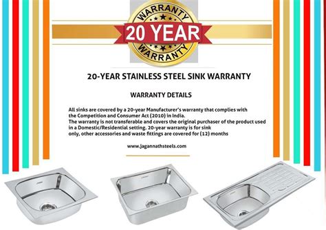 JANKI Stainless Steel Double Bowl Kitchen Sink 45x20x9 Inch/High ...