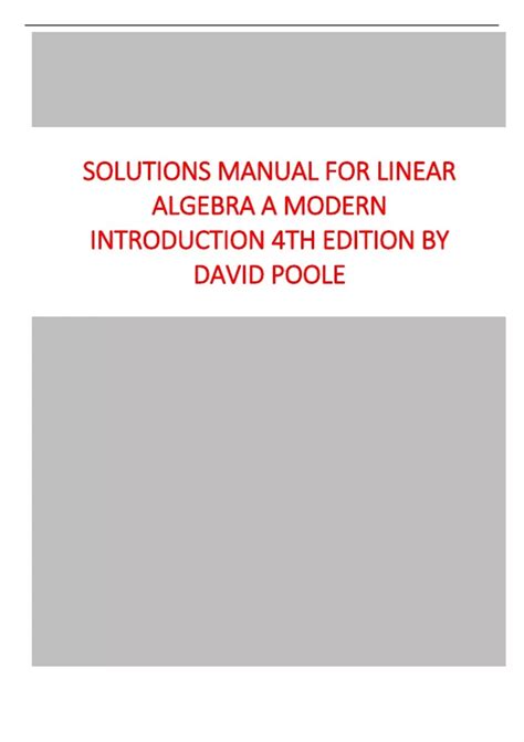 Image result for David Poole Linear Algebra PDF