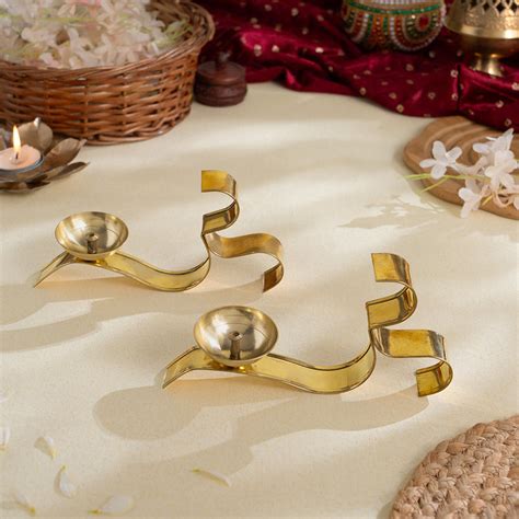 Buy Brass Diya for Pooja | Traditional Diya Sets Online