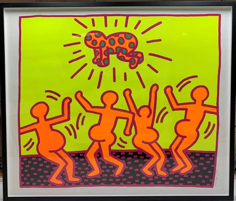 Keith Haring - IGNORANCE=FEAR/ SILENCE=DEATH - Keith Haring - Serigraph ...
