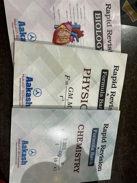 AAKASH Rapid Revision & Formula Bank for NEET | Set of 3 books Combo ...