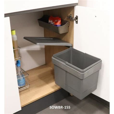 SOWBR-20D Livsmart Rectangular Swing Out Waste Bin (Double) - 2x10 ...
