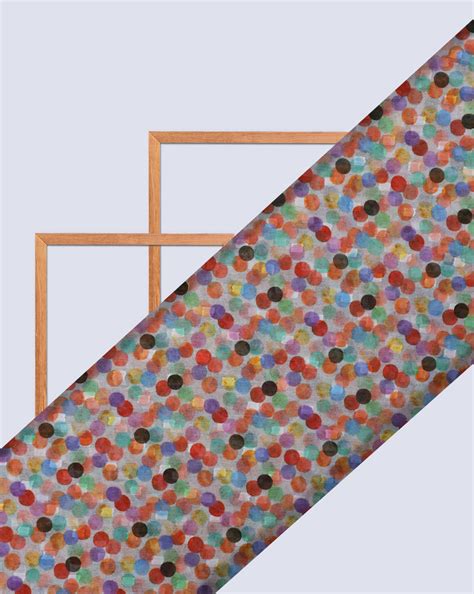 MULTICOLOR POLKA DOTS DESIGN DIGITAL PRINTED FABRIC – Sahni Fabs