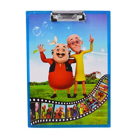 Saamarth Impex Motu Patlu Printed Exam Pads Wooden Pads for All Type ...