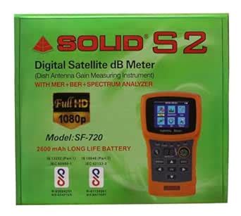 Solid SF-720 Rechargeable Digital Satellite dB Meter with Torch ...