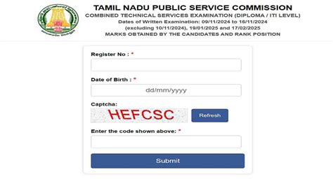 (Link Active) TNPSC Result 2025 for Combined Technical Services Out at ...