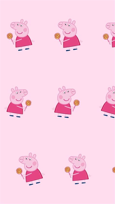 Download Peppa Pig Phone Pink Wallpaper Wallpaper | Wallpapers.com