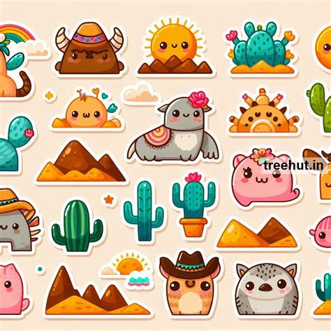 Printable Desert Stickers and 25 Geography Craft Activities for Kids ...