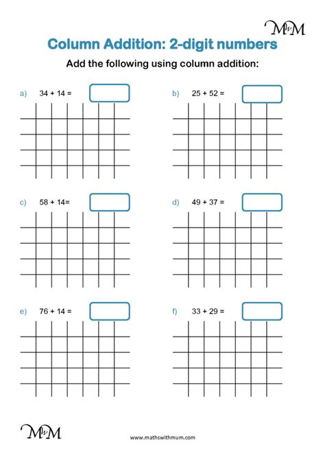 Image result for 2-Digit Column Addition