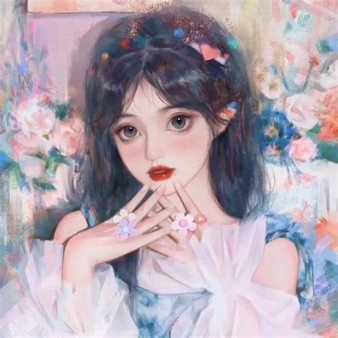 手绘女头 的图像结果