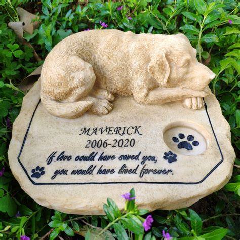 Dog Memorial Stones Pet Memorial Stones for Dogs, Sympathy Dog Garden ...