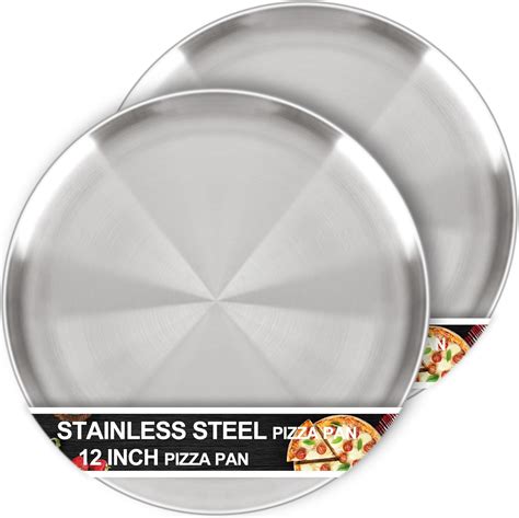 Amazon.com: AWTBDP 12 Inch Pizza Pan for Oven Set of 2, Non-Stick ...