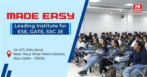 Best Coaching in Delhi for ESE, GATE, SSC JE & PSUs – MADE EASY