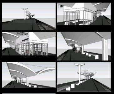 Train Station 3D SKP Model for SketchUp • Designs CAD