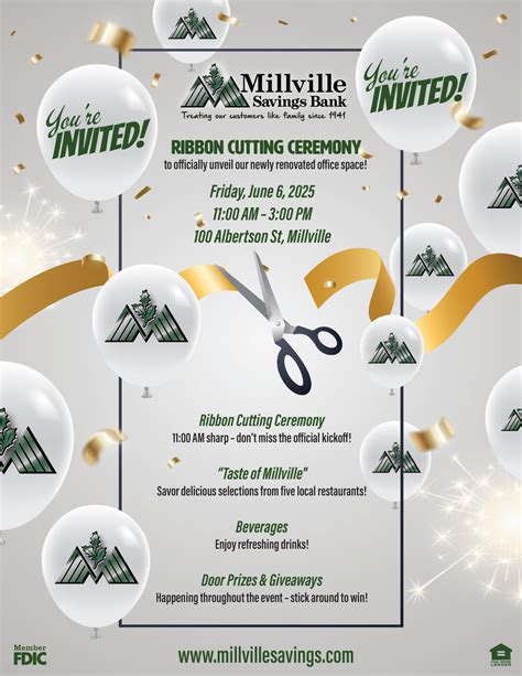 Millville Savings Ribbon Cutting Ceremony! - Chamber of Commerce ...