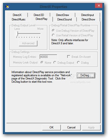 Microsoft DirectX Control Panel 的图像结果