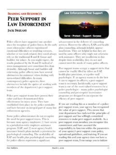 Law Enforcement Peer Support Program 的图像结果