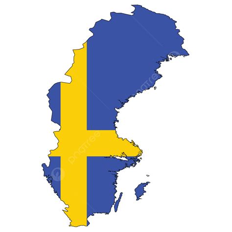 Country Outline With The Flag Of Sweden Atlas, Earth, Border, Areas PNG ...