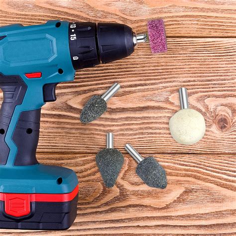 10 Pcs 6mm & 3mm Shank Abrasive Mounted Stone Rotary Tool Bits