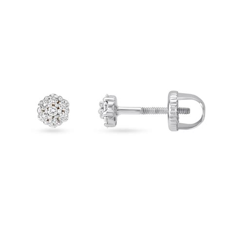 Cluster Diamond Stud Earrings