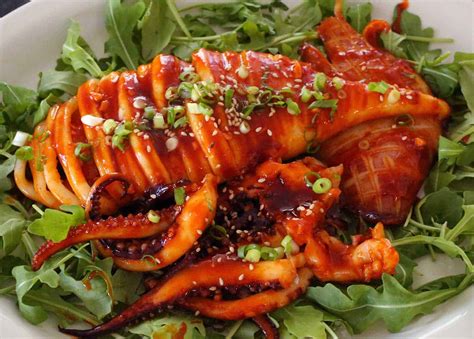 Spicy grilled squid (Ojingeo-tonggui) recipe - Maangchi.com