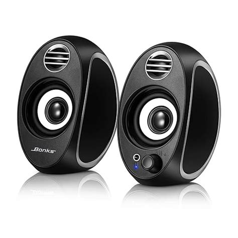 10W Computer Speakers, BONKS PC Powered Speakers USB Speaker Monitor ...