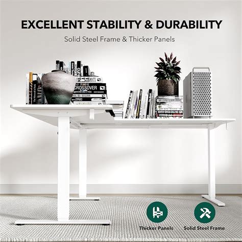 FEZIBO L Shaped Standing Desk, 63 Corner Standing India | Ubuy