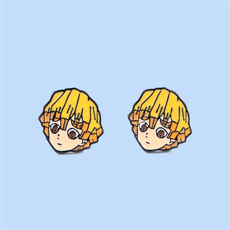 Buy Demon Slayer Earrings Tanjirou Kimetsu No Yaiba Acrylic Pendant ...