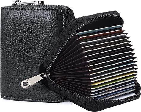 Credit Card Holder Wallet, Black Card Cases, RFID 20 Card Slots Credit ...