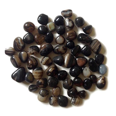 Black Coloured Onyx Pebble