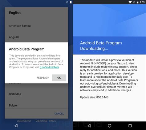 Android Beta Program 的图像结果