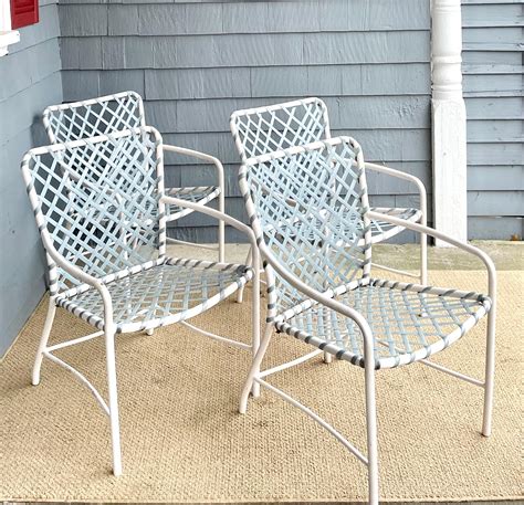 Vintage Brown Jordan Outdoor Patio Chairs Troptione Strapped at 1stDibs ...