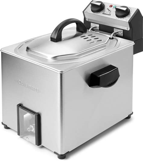 Amazon.com: Cuisinart CDF-500 Extra-Large Rotisserie Deep Fryer, Silver ...