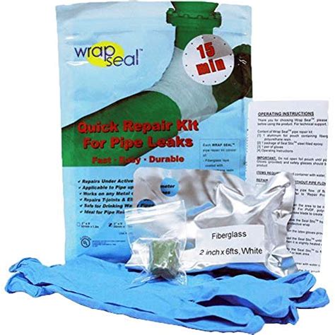 SEALXPERT Wrap Seal 2 X 6 Inch Quik Repair Kit for Pipe Leaks : Amazon ...