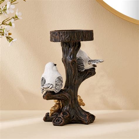 Buy Corsica Birds Polyresin Pillar Candle Holder from Corsica by Home ...