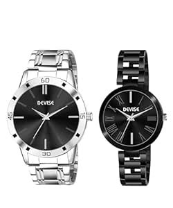 Buy DEVISE Black Color Dial Stainless Steel Strap Round Shap Analog ...