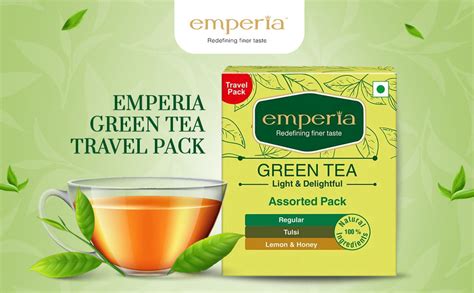Buy emperia Tulsi, Lemon & Honey Green Tea, Travel Pack Online at Best ...