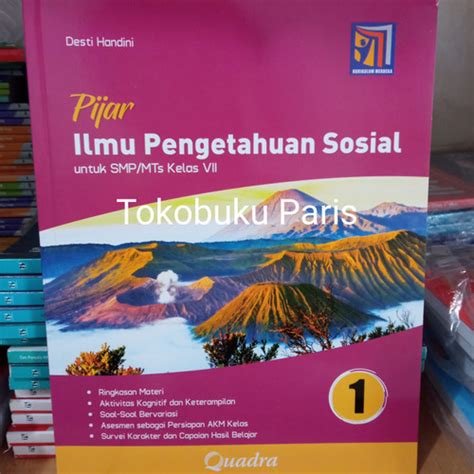 Jual Buku kerja Pijar IPS smp/mts kelas 1/7 kurikulum merdeka Quadra ...