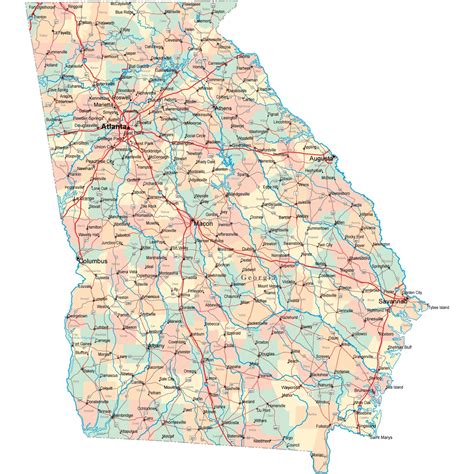 Georgia Highway System Map State Route 13 Georgia AARoads