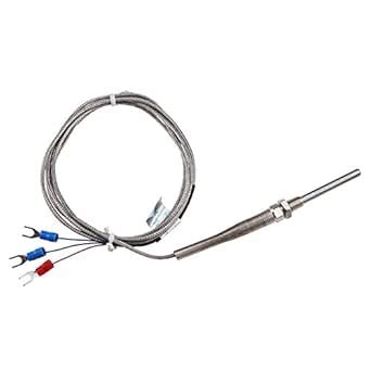 BrainyTrade RTD PT100 Temperature Sensor, Silver, Screw Connector ...
