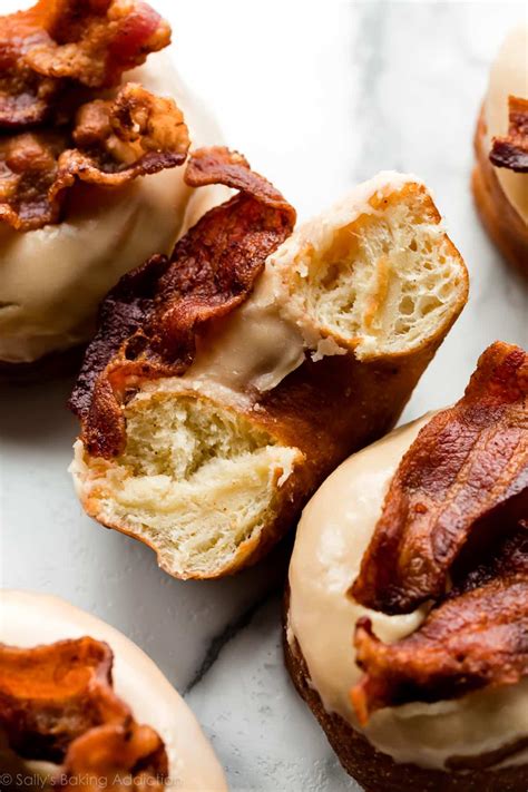 Homemade Maple Bacon Doughnuts - Sally's Baking Addiction