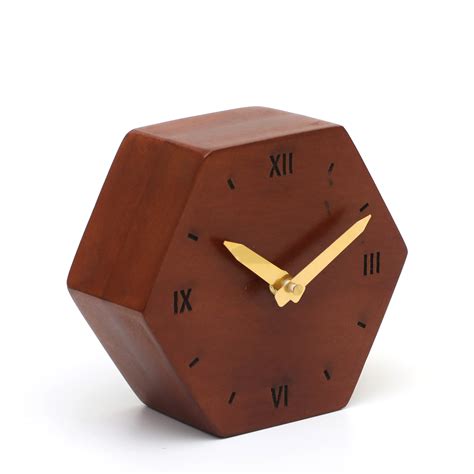 Buy VEDAS Naima Wooden Table Clock - 14cm from Vedas at just INR 3199.0