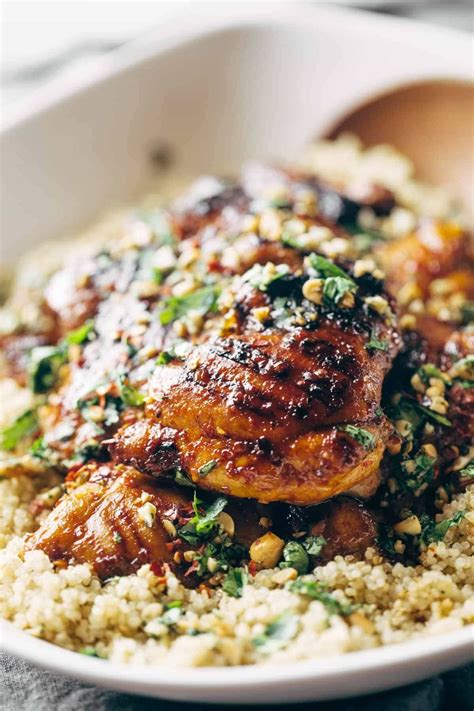 Spicy Thai Chicken and Quinoa Recipe - Pinch of Yum