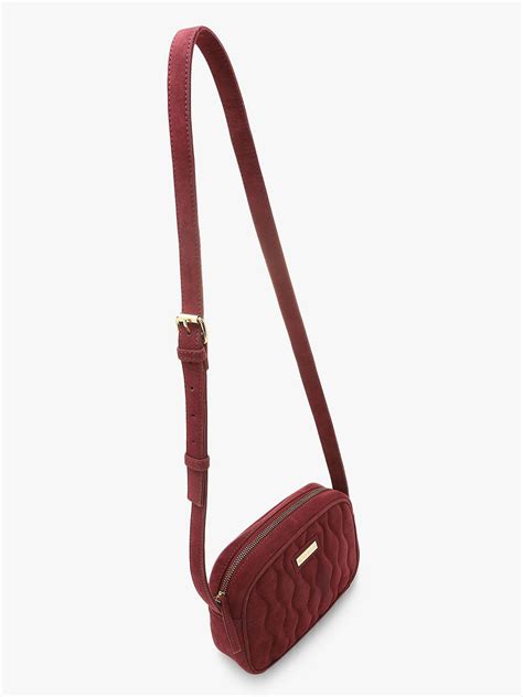 Burgundy Adjustable Strap Crossbody Bag