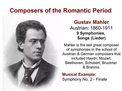 Composers of the Romantic Period | PPT