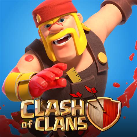 Coc Barbarian Logo ArtStation Clash Of Clans : League Barbarian King
