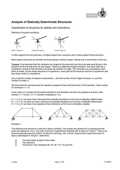 Image result for Statically Determinate Structure