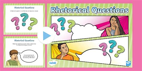 Rhetorical Question PowerPoint - Priority Resources